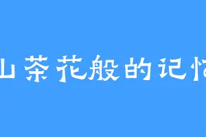 山茶花般的记忆