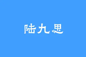 陆九思