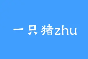 一只猪zhu