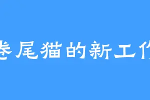卷尾猫的新工作