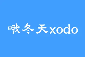 哦冬天xodo