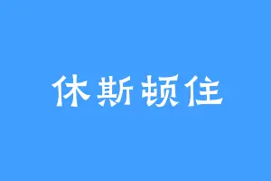 休斯顿住