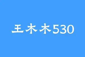 王木木530