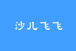 沙儿飞飞