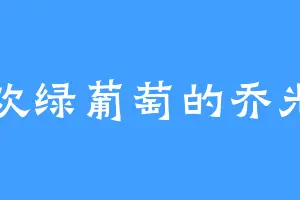 喜欢绿葡萄的乔光明