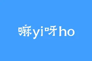 嘛yi呀ho
