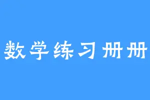 数学练习册册
