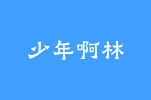 少年啊林