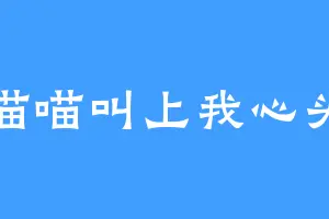 喵喵叫上我心头