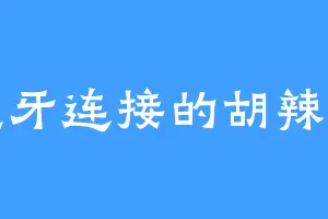 蓝牙连接的胡辣汤