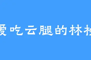 爱吃云腿的林桢