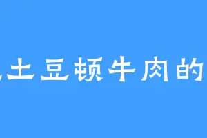 爱吃土豆顿牛肉的林外
